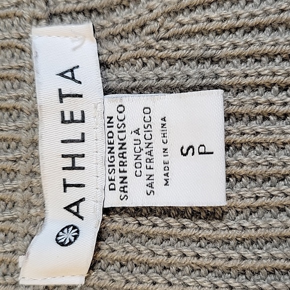 Athleta Escapade Mock Neck Sweater Jacket Bluff Grey Size S #982829 - Picture 9 of 12